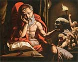 saint jerome meditating